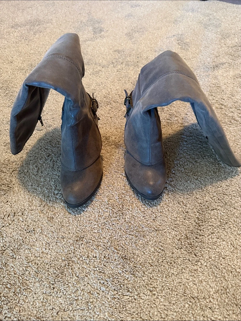 Over-the-Knee Riding Boots in Brown - Sleek Tall Style
